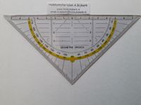 Geometrie driehoek 16 cm transparant no 2517